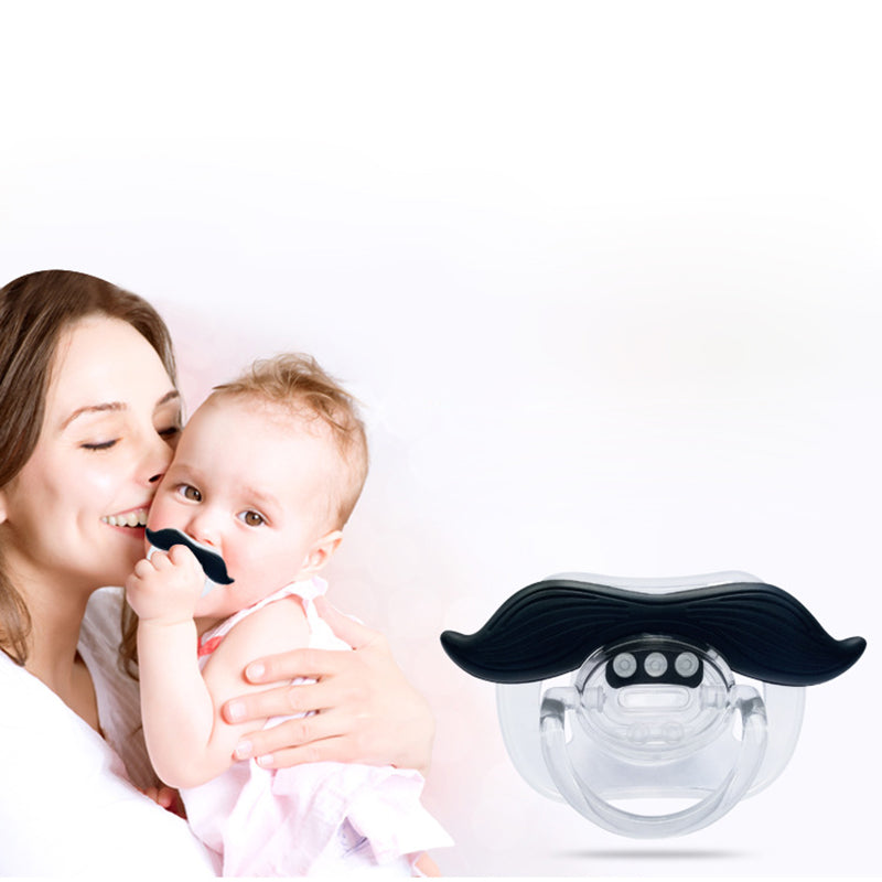 Funny Mustache Baby Pacifier