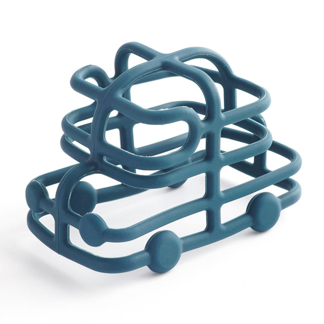 car and train shaped non-toxic silicon teether